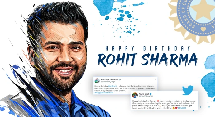 Happy Birthday Rohit Sharma: सोशल मीडिया पर ट्रेंड कर रहे हैं मुंबई इंडियंस और टीम इंडिया के कप्तान, विराट कोहली से लेकर सचिन तेंदुलकर ने दी हिटमैन को जन्मदिन की बधाइयां