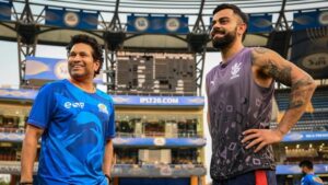 IPL 2023 KING Meets GOD: मुंबई और बेंगलुरु के मैच से पहले सचिन तेंदुलकर से मिले विराट कोहली