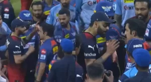 IPL 2023 Kohli Gambhir Fight: विराट कोहली और गौतम गंभीर पर लगा 100 प्रतिशत मैच फीस का जुर्माना, इस अफगानी खिलाड़ी पर भी हुई कार्यवाही